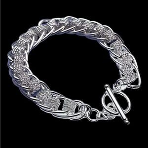 Intricate Sterling Silver Chainmaille Bracelet